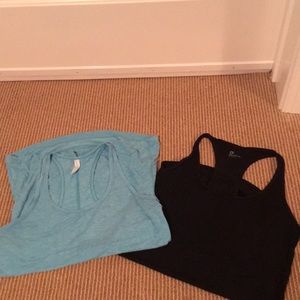 Maternity exercise racerback tops
